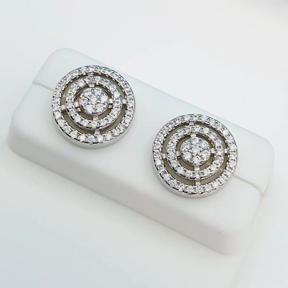 925 Sterling Silver Cubic Zirconia Earrings, U19254839 - Picture 2 of 11